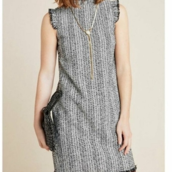 Anthropologie Eri + Ali Tweed Dress - size LP - Picture 2 of 11